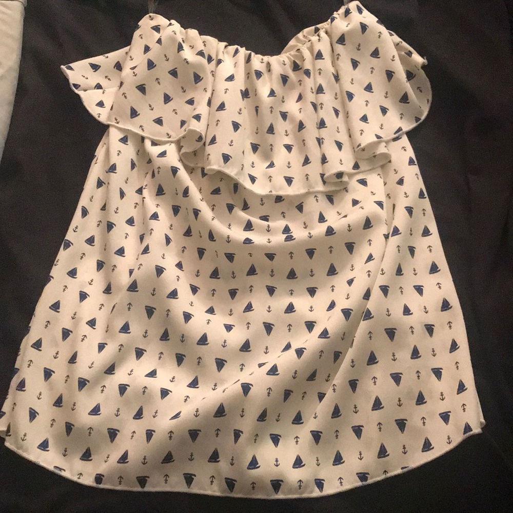 Strapless shirt